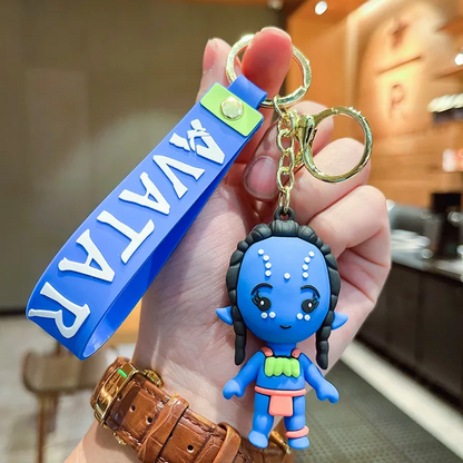 Silicone Keychains Cute Jake Sully Pendant Keyrings